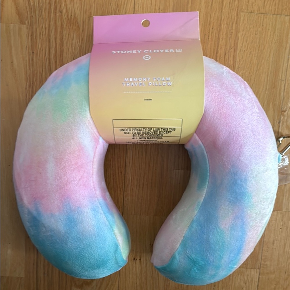 Stoney Clover Memory Foam Travel Pillow - Pastel